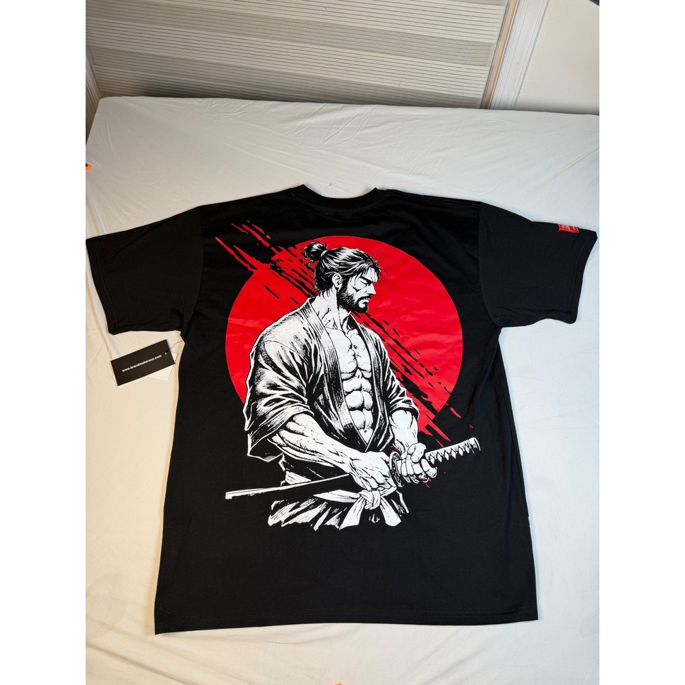 Ikigai Samurai Code SS Tee Heavyweight Relaxed Fit Black Mens Large Brandmakers